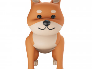 Dog Shiba Inu 3D Model