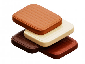 Chocolate Pieces 3D Модель
