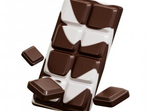 मिल्क चॉकलेट 3D मॉडल