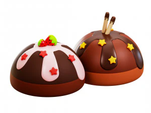 चॉकलेट मिठाई 3D मॉडल