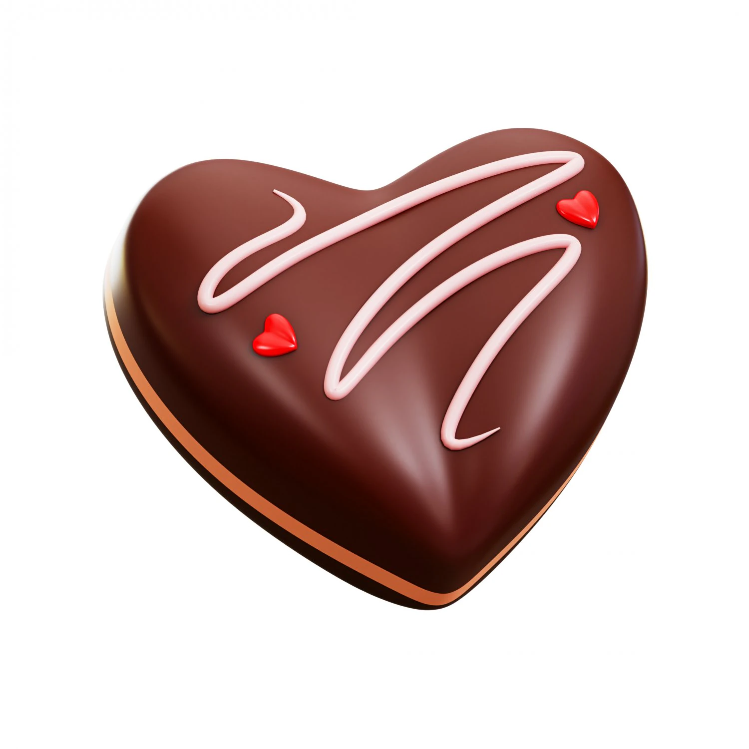 Love Chocolate 3D Model .c4d .max .obj .3ds .fbx .stl .blend 