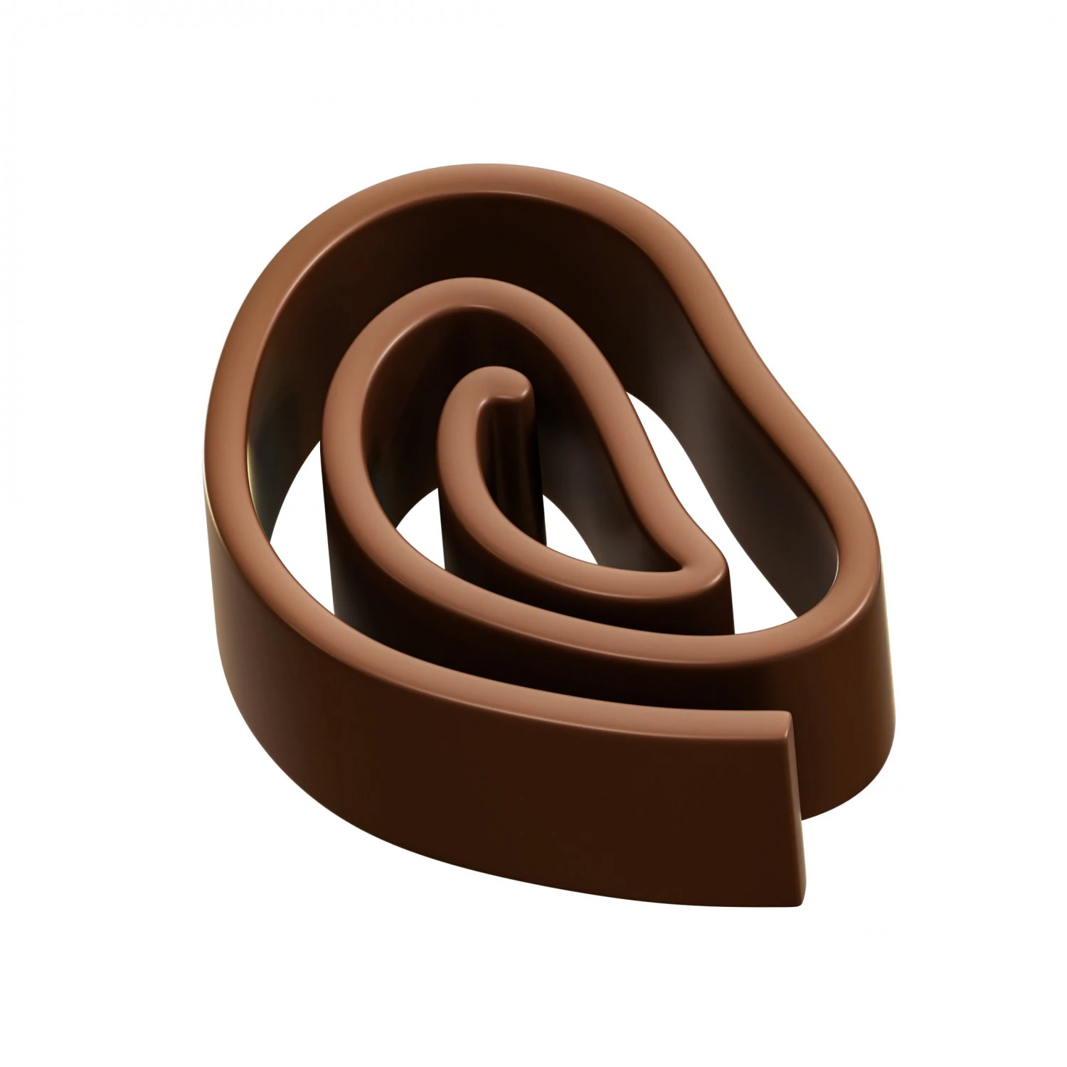 Brown Chocolate 3D Model .c4d .max .obj .3ds .fbx .stl .blend 