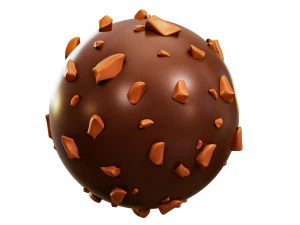 चॉकलेट बॉल 3D मॉडल
