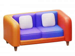 सोफ़ा 3D मॉडल