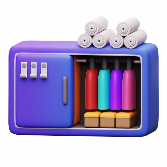 Wardrobe fashion 3D 모델 .c4d .max .obj .3ds .fbx .stl .blend