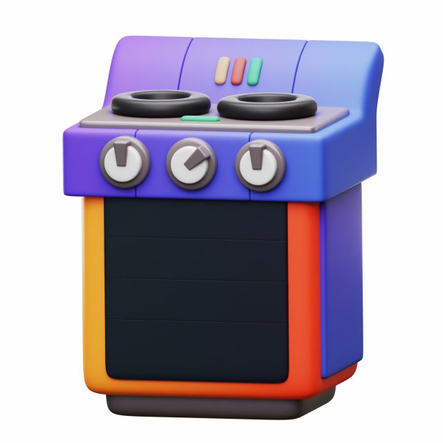 Stove Modelo 3D .c4d .max .obj .3ds .fbx .stl .blend 