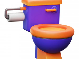 शौचालय 3D मॉडल