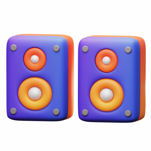 Loudspeaker Soundsystem 3D-Modell .c4d .max .obj .3ds .fbx .stl .blend 