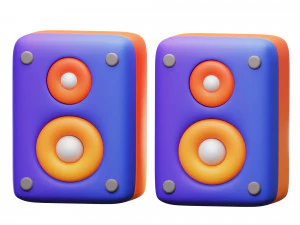 Sistema de som de alto-falante Modelo 3D