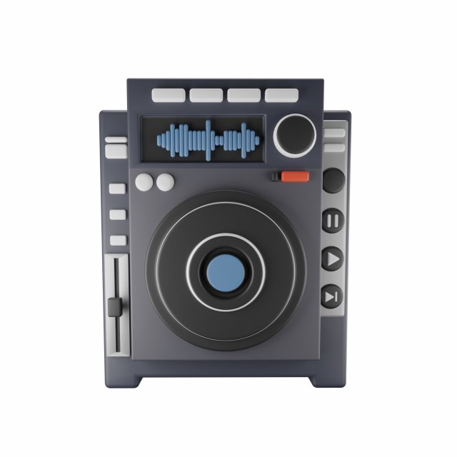 Music Player 3Dモデル .c4d .max .obj .3ds .fbx .stl .blend 