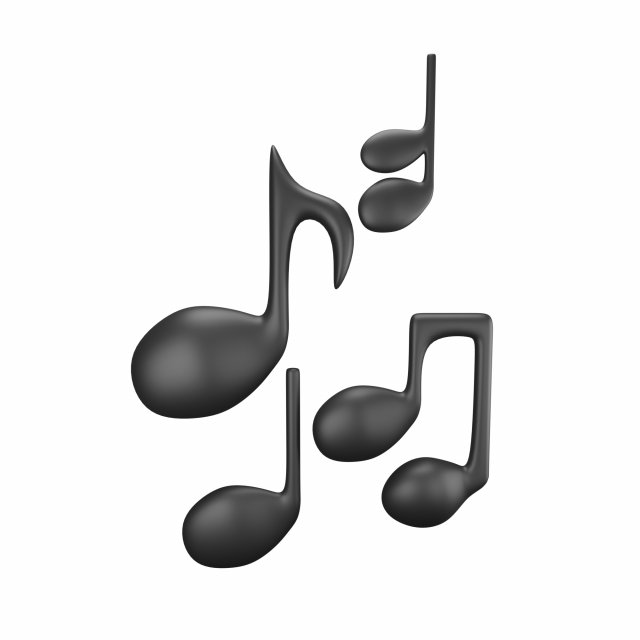 Music Notes 3D 模型 .c4d .max .obj .3ds .fbx .stl .blend
