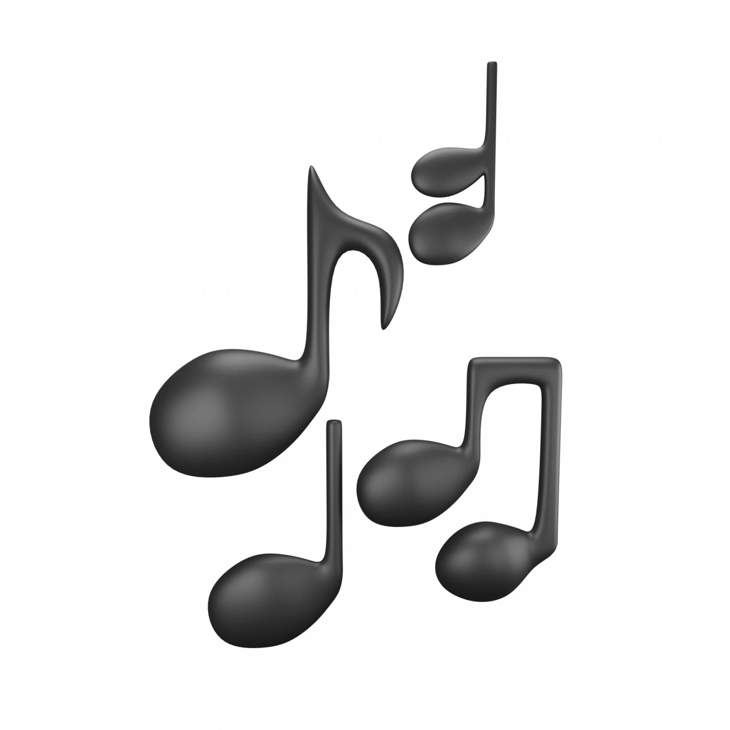 Music Notes 3D Model .c4d .max .obj .3ds .fbx .stl .blend