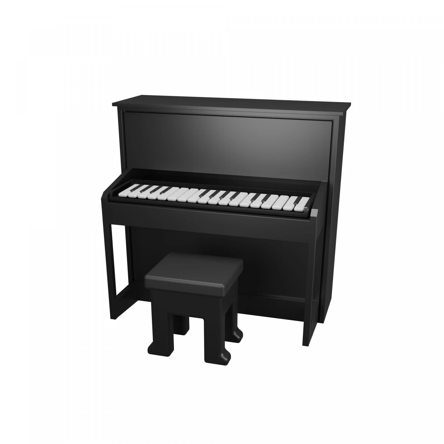 Piano 3D Model .c4d .max .obj .3ds .fbx .stl .blend 