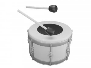 Tambor &Uacute;nico Modelo 3D