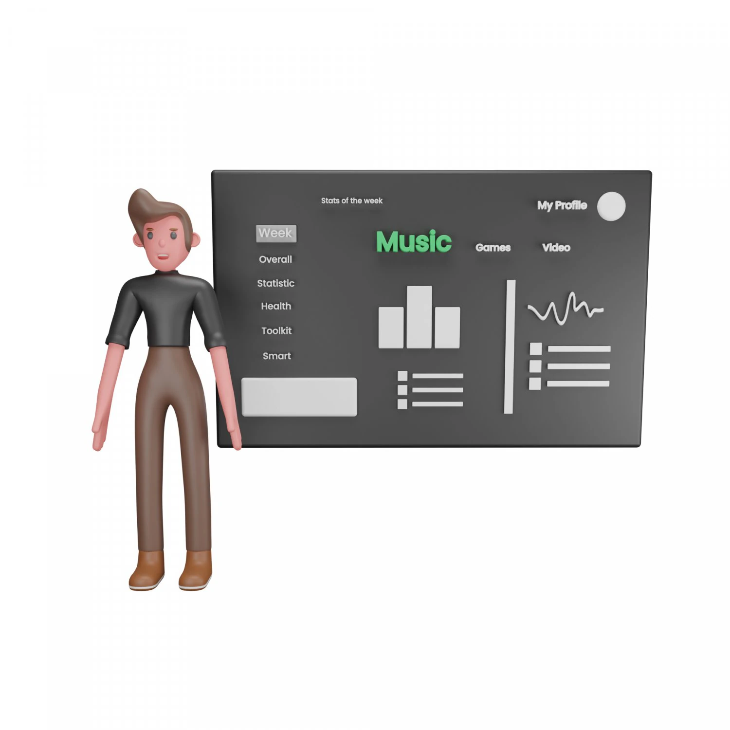 Music Mixer 3D Model .c4d .max .obj .3ds .fbx .stl .blend 