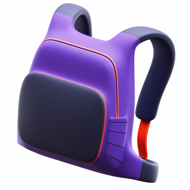 Backpack 3D Model .c4d .max .obj .3ds .fbx .stl .blend 