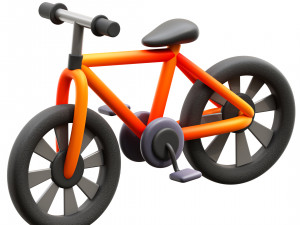 Male Sport Bike 3D Model