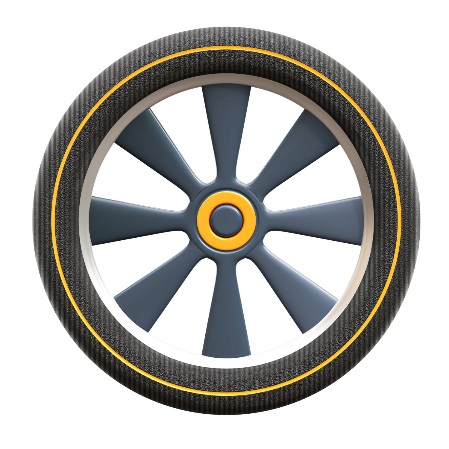Bicycle Tire 3D Model .c4d .max .obj .3ds .fbx .stl .blend 