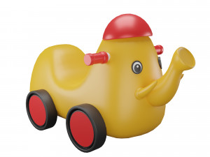 Elephant Car Toy 3D Model