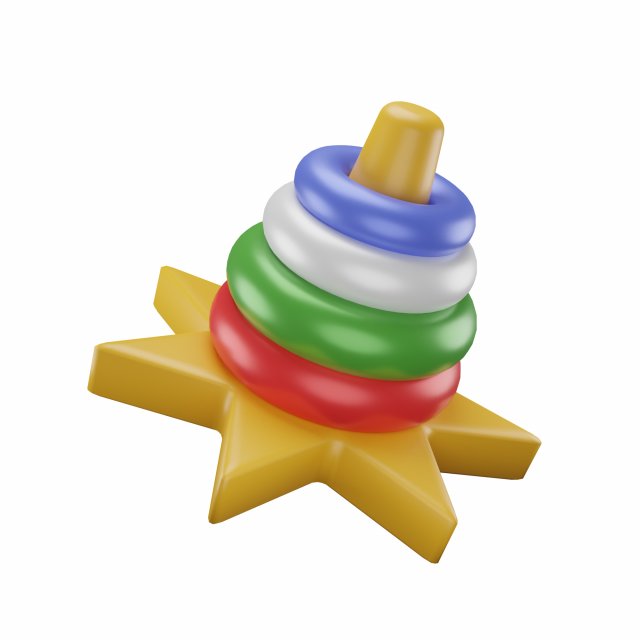 Ring Pyramid 3D Модель .c4d .max .obj .3ds .fbx .stl .blend 
