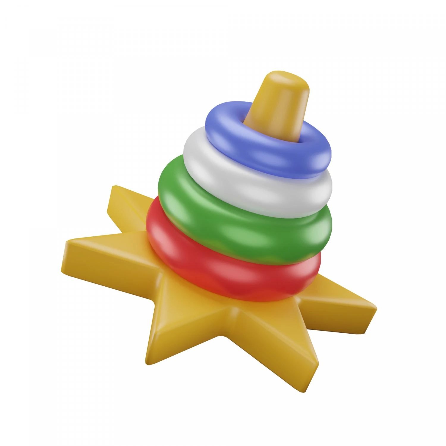 Ring Pyramid 3D Model .c4d .max .obj .3ds .fbx .stl .blend