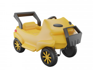 Toy Car Smart Cross 3D Model