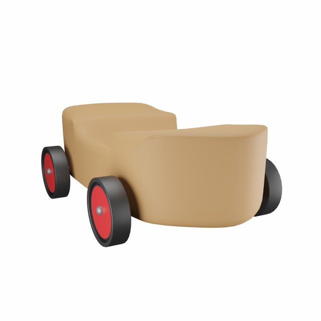 Wooden Car 3D-Modell .c4d .max .obj .3ds .fbx .stl .blend 