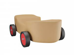 Wooden Car 3D Model