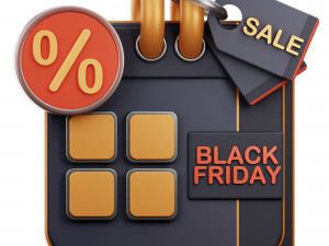 Black Friday 3D 3D Model