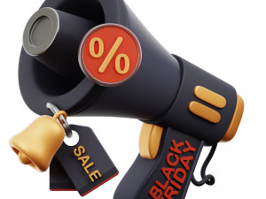 Black Friday 3D 3D Model