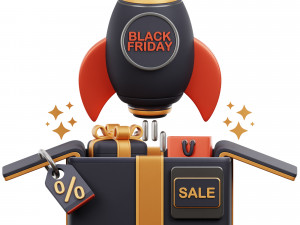 Black Friday 3D 3D Model