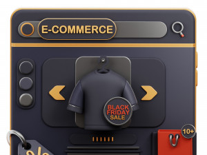 Black Friday 3D 3D Model