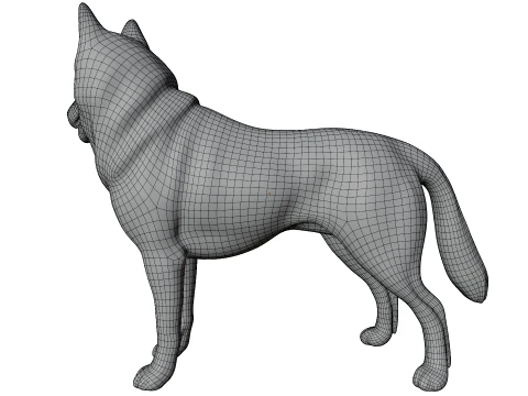 Siberian Husky 3D Model