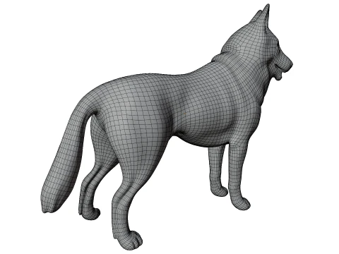Siberian Husky 3D Model