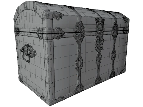 Treasure Chest 3D Model