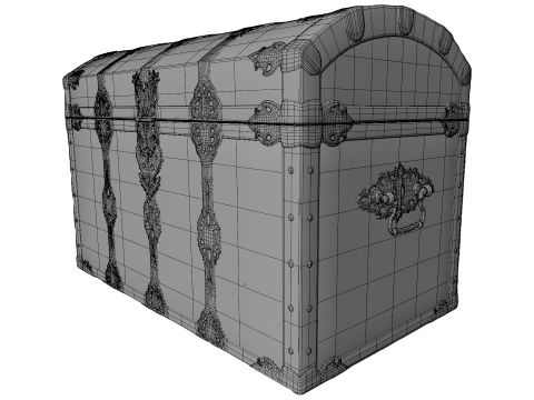 Treasure Chest 3D Model