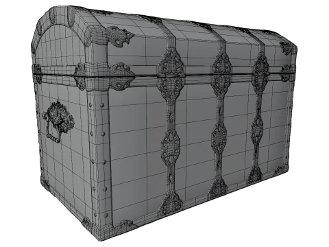 Treasure Chest 3D Model