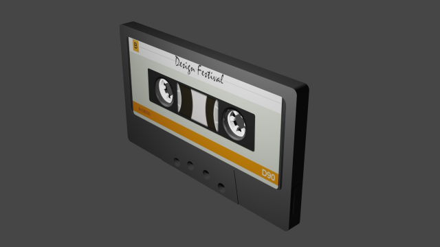 Audio cassette Modelo 3D .c4d .max .obj .3ds .fbx .stl .blend 