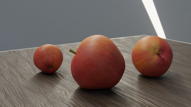 Apple Model 3D .c4d .max .obj .3ds .fbx .stl .blend 