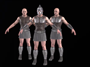 Greek Warrior 01 3D Model