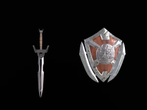Greek Warrior 01 3D Model