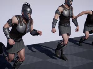 Greek Warrior 01 3D Model