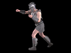 Greek Warrior 01 3D Model