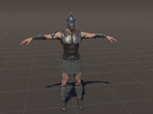 Greek Warrior 01 3D Model