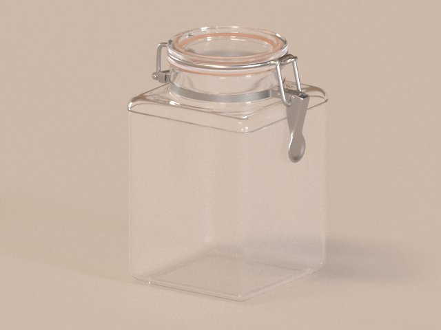 Glass Box 1 Model 3D .c4d .max .obj .3ds .fbx .stl .blend 