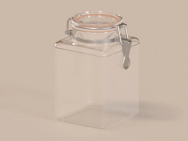 Glass Box 1 3D Model .c4d .max .obj .3ds .fbx .stl .blend 