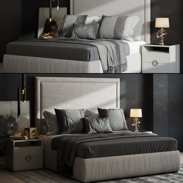 TheSofaandChairBedroomSet2012Corona 3D Модель .c4d .max .obj .3ds .fbx .stl .blend 