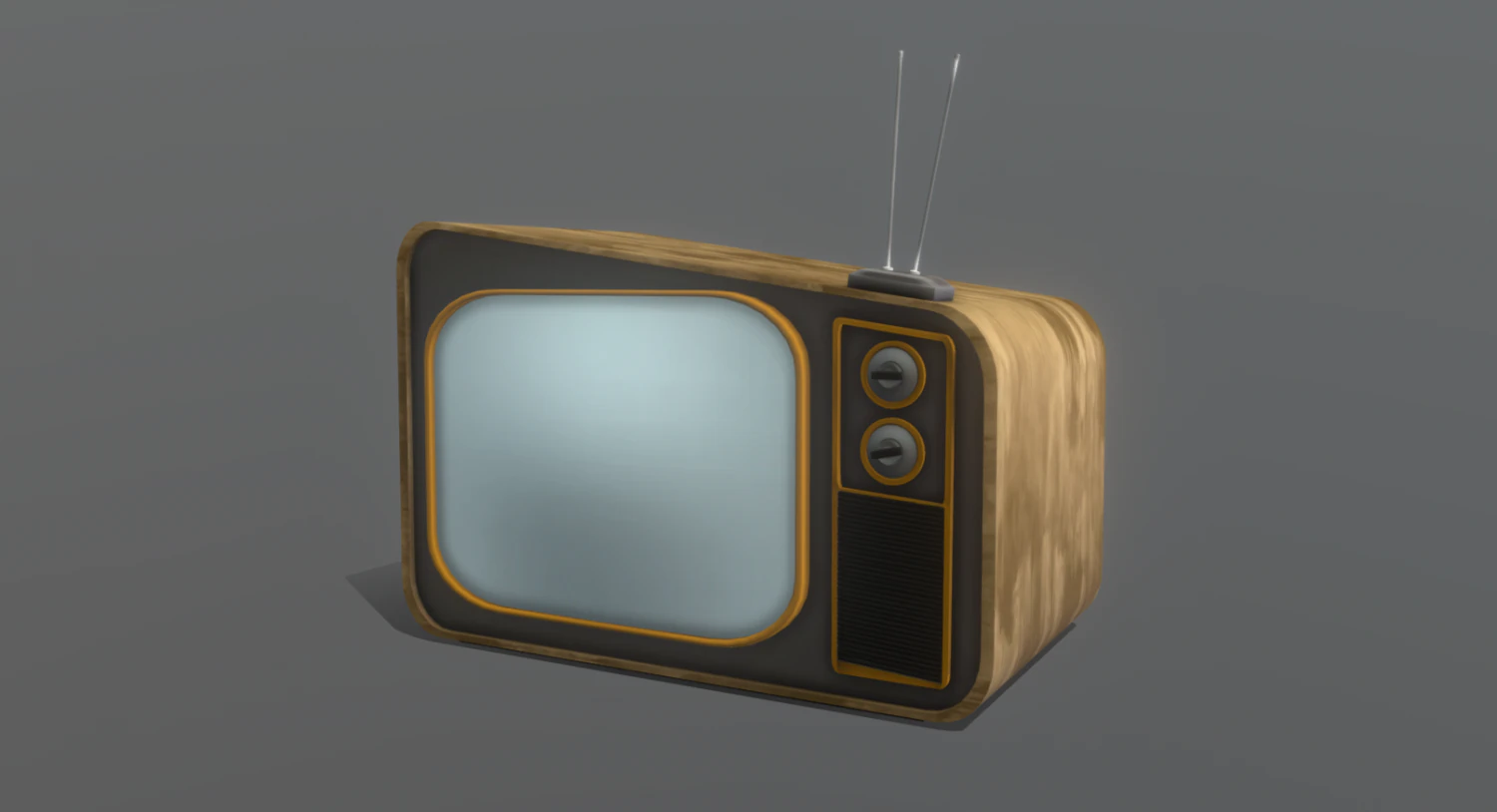 Stilize retro TV 3D Model .c4d .max .obj .3ds .fbx .stl .blend 