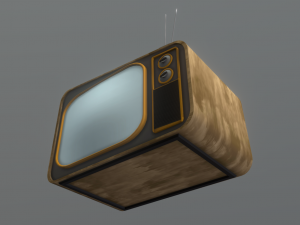 Stylized retro TV Modelo 3D