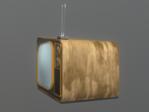 Stylized retro TV Modelo 3D